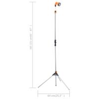 vidaXL Ducha de jardín con trípode aluminio 221 cm - details 7