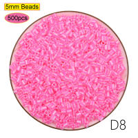 Perler Fuse Bolas De Fusión 5mm 500pcs Hama Juguete Educativo Para Niños Y Niñas DIY Pegboards Rompecabezas Inteligencia Educativa Craft De Pixels Juguetes Cilindros - details 7