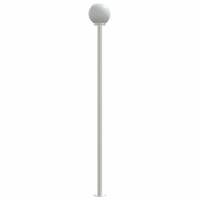 vidaXL Farolas de exterior 3 unidades acero inoxidable 215 cm - details 4