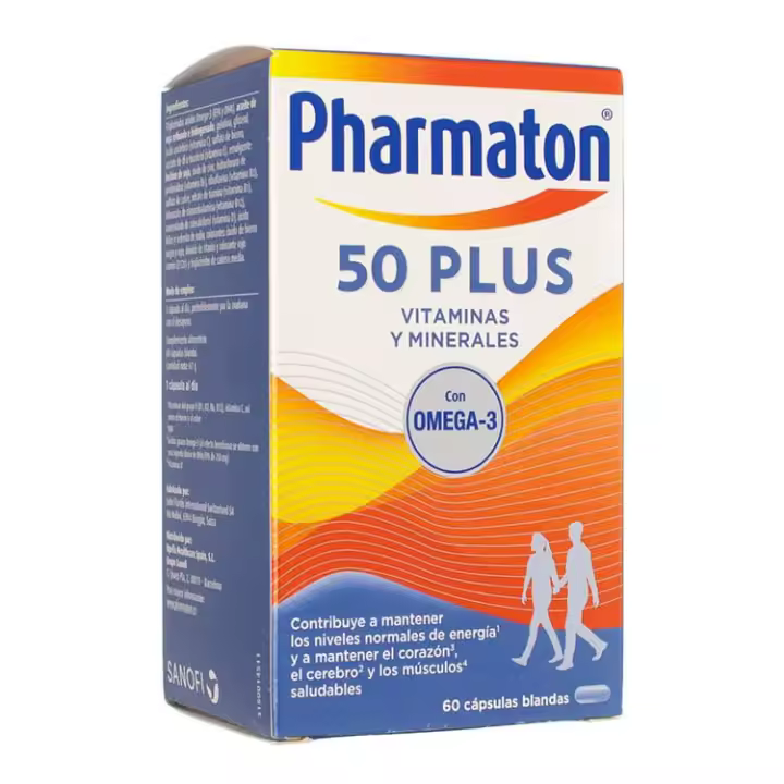 PHARMATON 50 PLUS VITAMINAS Y MINERALES 60 CAPSULAS - 1
