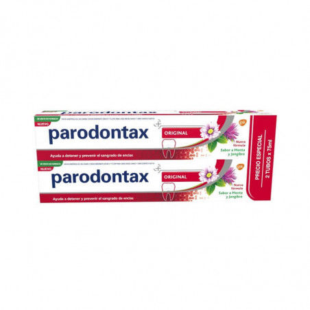 Paradontax Parodontax Pasta de Dientes Herbal Original para Cuidado de Encías, 2x75 Ml - Encías Sanas y Dientes Fuertes