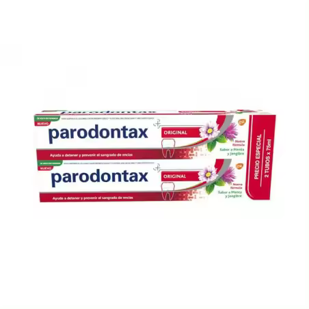 Paradontax Parodontax Pasta de Dientes Herbal Original para Cuidado de Encías, 2x75 Ml - Encías Sanas y Dientes Fuertes - 1
