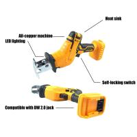 Sierra alternante inalámbrica, 0-3500 SPM, sable eléctrico de velocidad Variable, corte de madera y PVC multifuncional para Batería Dewalt de 21V - details 0