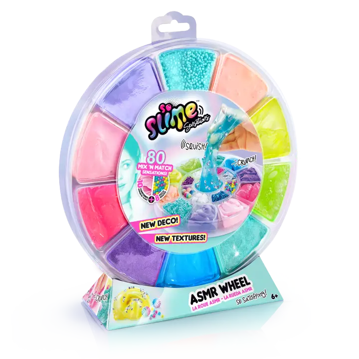 Rueda Arcoíris de 10 Slimes Sensoriales - Slime ASMR Wheel 10 Compounds - So Slime - Canal Toys - SSC256 - 1