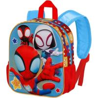 Mochila 3D Pequeña Three Spidey Marvel Color Azul y Rojo. Tamaño 31x26x11cm. KARACTERMANIA - details 4