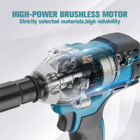 Destornillador Eléctrico Inalámbrico 18V Con Luz LED Y Destornillador De Impacto Brushless Para Batería Makita Máxima Torque 380NM - details 4