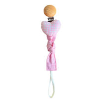 Cadena De Chupete Para Bebé Recién Nacido Hecho De Algodón Y Madera Ecológica Sostenedor De Chupete Soother Dummy Holder - details 2