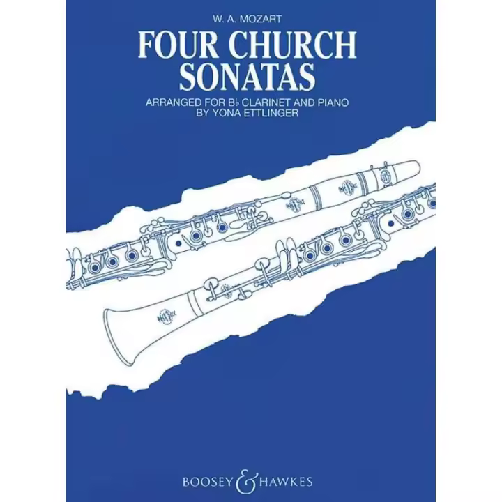 MOZART W.A.-Sonatas Religiosas (K.67, 68, 244 y 336) para Clarinete y Piano (Ettlinger) - 1