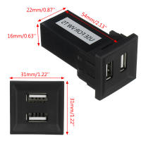 Adaptador De Cargador Dual USB Para Coche HulitTop ABS Plástico Compatible Con Volkswagen T5 Transporter 2003-2009 - details 2