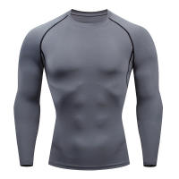 Camiseta De Manga Larga Para Hombre Fitness Running Gym Primavera Otoño Deporte Exterior Tops Poliéster Secado Rápido Cuello Redondo - details 5