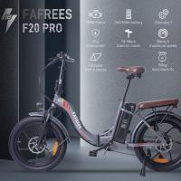 Bicicleta eléctrica Fafrees F20 Pro Neumático grueso de 20 * 3,0 pulgadas Motor sin escobillas de 250 W Velocidad máxima de 25 km / h Engranajes de 7 velocidades con batería de litio extraíble de 36 V 18 AH Alcance máximo de 150 km- Gris - details 14
