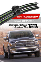 LimpiaParabrisas Antigolpes Para Dodge Ram 1500 2500 3500 2002-2018 Pares De LimpiaParabrisas De Goma Natural Accesorios Para Ventanas - details 0