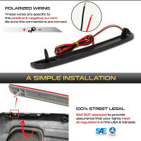 2Pcs Luz De Freno Trasera LED Para Dodge Challenger 2015-2021 Reflector OEM:68211188AA ABS/LED Rojo Funciona Como Luz De Fondo - details 2