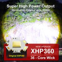 Linterna Frontal De Pescar Alta Potencia Con Lente XHP360 36-núcleos Recargable 18650 Zoom Luz LED Para Camping Y Senderismo - details 2
