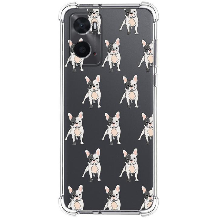 Funda WBWONE Para OPPO A36, A76 Y A96, Con Marco De TPU Suave, Diseño De Mármol Azul, Delgada Y Ligera