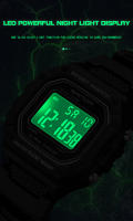 Reloj Digital Deportivo Para Hombre SANDA 2156 Estilo Militar Resistente Al Agua Pantalla Grande LED Cronógrafo Reloj De Pulsera Para Masculino - details 3