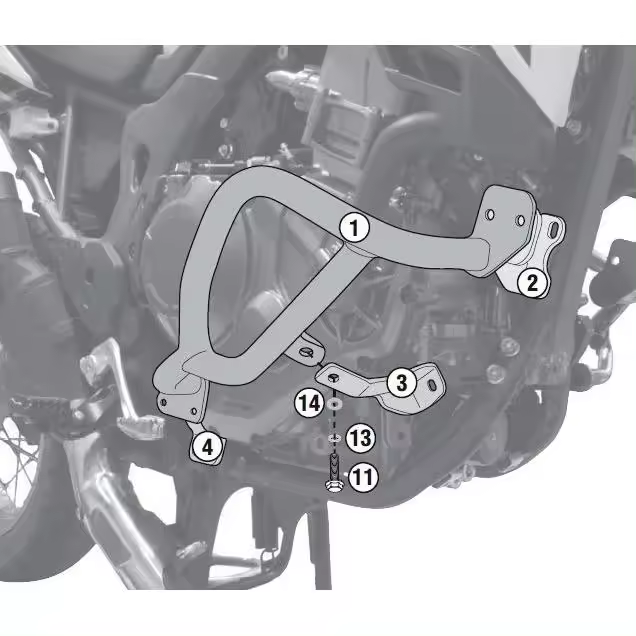 Givi Defensa Motor Honda Africa Twin 1000 16/17   Ce U - 1