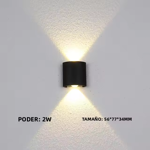 Lámpara De Pared LED Impermeable IP65 Para Exterior 2W 4W 6W 8W 12W Luz De Jardín Aluminio Para Dormitorio Sala De Estar Escaleras Iluminación - 1