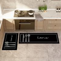 Alfombra No Esmerilada De Cocina Para Piso Absorbente Y Antideslizante Para Dormitorio Sala De Estar Entrada De Baño Decorativa De Pared Larga - details 5