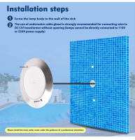 Luz Submarina RGB 12V IP68 LED Para Piscina Control Remoto Por App 18W 25W 35W Decoración De Fiesta De Piscina Farol De Fuente - details 14