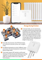 Termostato Inteligente ZigBee Tuya Para Calentador De Radiador Con Monitoreo De Electricidad Ecowatt Control Remoto Alexa Google Soporte Para Cable Piloto - details 4