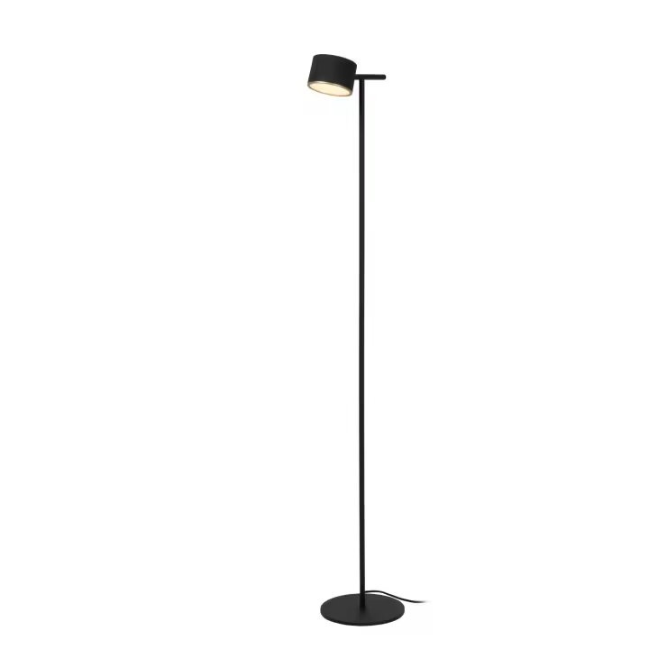 Lucide GIAN - Lámpara de suelo - LED Regul. - 1x9W 2700K - Negro - 1