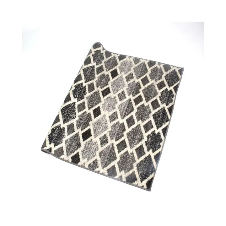 Alfombra de Hogar 100% Polipropileno 55 x 110 cm modelo TOSCANA (Gris) - CREVICOSTA QUALITY MARK MARCAS DE CALIDAD - 1