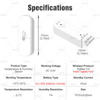 Sensor De Temperatura Y Humedad Zigbee Para Interior Con Control a Través De La Aplicación eWeLink Compatible Con Alexa Y Google Assistant - details 2