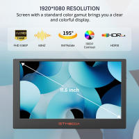 GTMEDIA MATE X Monitor Portátil Doble Pantalla Extensible para Portátiles 13 a 17.3", Extensor de Pantalla Triple 11.6" 1920*1080 IPS, Frecuencia de Actualización 60Hz, Ángulo Visión 178°, Tipo-C/USB/HDMI Plug and Play para Portátil/Teléfono/PS5/Switch - details 12
