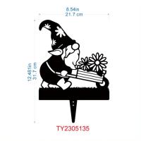 Decoración De Jardín De Hombre De Hierro Elegante Para Jardinería Al Aire Libre Adorno Charismático De Enanos Con Coche - details 4