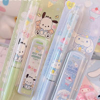 Set De 4 Lápices Mecánicos Sanrio Melody Kuromi Cinnamoroll Pochacco 0.5mm Regalos Para Estudiantes Y Niños Suministros De Oficina - details 3