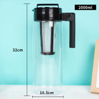 Horneador De Café Frío Para 1 Taza 900ML/1300ML/2000ML Con Filtro Y Mango Material Plástico Tamaño Variable - details 0