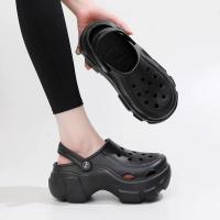 Sandalias De Alta Suela Para Mujer Cómodas Y Antideslizantes Para Uso Casual En La Playa Y En La Calle Zapatillas De Verano Con Plataforma Estilo Coreano - details 10