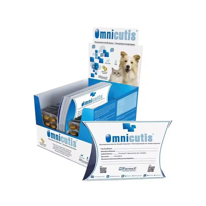 OMNICUTIS 600 cápsulas suplemento dietético integral para la piel de perros y gatos - 1