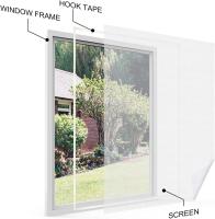 Mosquiteras para ventanas,Pantalla Microperforada Universal para Ventanas , Malla lavable, Ajustable en rojo, Tamaño de la Ventana D - details 10