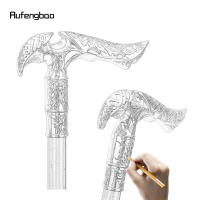 Bastón De Moda Elegante De 93cm Dorado Para Hombres Decorativo Y Práctico Con Punta De Goma Y Mango De Aleación De Aluminio - details 1