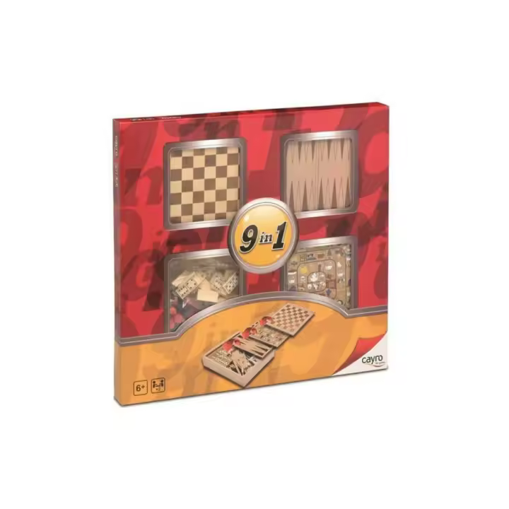 Cayro Multijuegos 9 en 1 en madera Cayro ref. 905 - 1