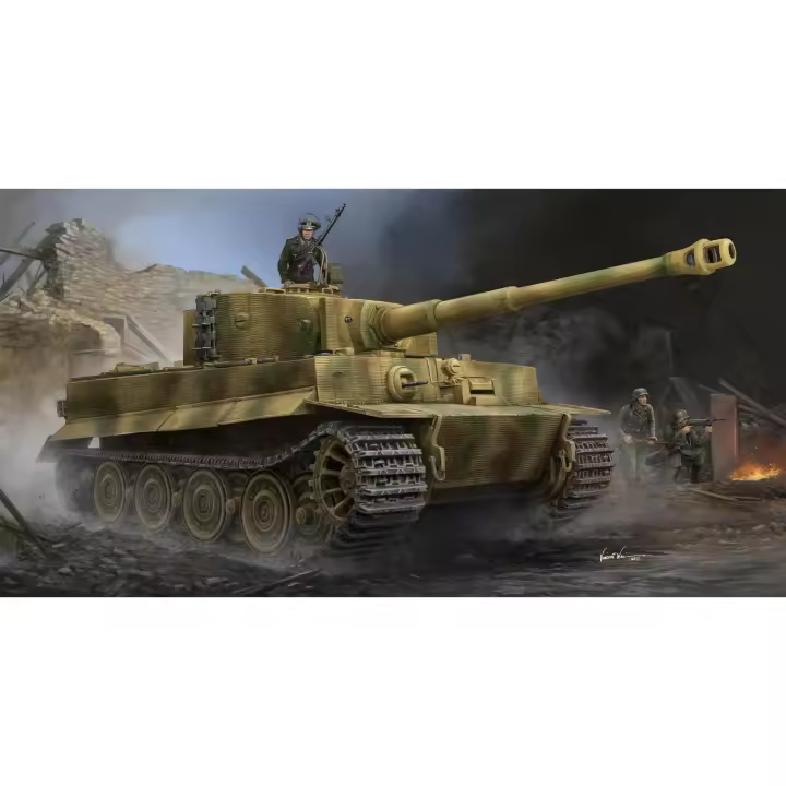 TROMPETIL 09540 PZ.KPFW. VI AUS F.E SD.KFZ.181 TIGER I PRODUCCIÓN TARDÍA CON ZIMMERIT 1/35 - 1