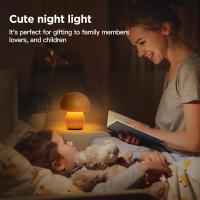 Lámpara De Mesa De Hongo Recargable Táctil Portátil Para Decoración Del Hogar Luz Nocturna Dimmer Para Dormitorio Pequeña Y Moderna - details 4