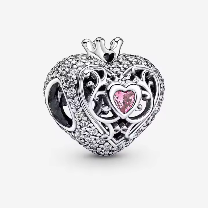 Pandora Charm de Colgante en Plata DE LA Corona en Forma de Corazón 790763C01,Incluye Caja Original - 1