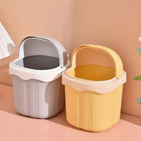 Recipiente De Basura Rectangular Creativo Para Escritorio Grande Con Tapa Desenrosable Sanitario Para Oficina Hogar Dormitorio Sala De Estar Cocina - details 1