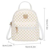 Mochila Clásica Para Mujer Moda Escuela Bolsas Diarias De Compras Mochilas Versátiles Impresionadas Material PU Y Nylon - details 1