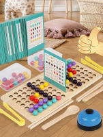 Juego Educativo De Tablero De Palos Para Niños Y Niñas Juego De Alineación Y Sorting De Bolas Para Desarrollar Habilidades Motoras Finas Juego De 2 Jugadores Para Niños Menores De 12 Años - details 0