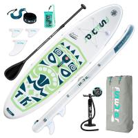Tabla Paddle Surf Hinchable de Remo Inflable de pie FunWater Sup Inflable de 15cm de Grosor para Todos los Niveles de Habilidad, Paleta Ajustable, Funda Impermeable para teléfono móvil , Tabla de Remo Inflable para jóvenes y Adultos 335*83*15cm - details 0