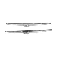 Limpiaparabrisas Delantero Universal De Acero Inoxidable Pulido Plata 30.48cm Para Coche Limpiaparabrisas De Coche Conjunto De Lamas De Limpieza - details 0