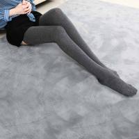 Medias De Rodilla Extendidas Para Niñas De 80 Cm Color Negro Y Gris Tejidas Con SPANDEX Medias De Rodilla Verdaderas Para Niñas - details 6