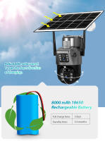 Cámara De Seguridad KERUI 4K Dual Screen Solar Exterior Sin Cable 4G/WiFi PTZ Lentes Doble Protección Automática Tracking CCTV Detector - details 5
