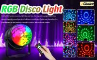 Luz De Escenario LED Disco Rotación DJ Bola Estroboscópica Control Remoto Sonido Magia Danza Coche RGB Regalo De Navidad Fiesta Club Mostrador Láser - details 1