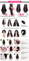Pelucas Bob De Encaje Frontal Para Mujer Cabello Humano Recto 180% Peluca Sin Pegamento Listo Para Usar Peluca Con Corte Preparado Peluca De Encaje Aire - details 11