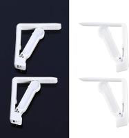 Conjunto de 4 clips de mantel de plástico blanco con abrazadera ajustable de alta tensión, enfoque de espesor de mesa. 4,5 cm, abrazadera de mesa para jardín, picnic, fiesta, cocina y restaurante. Los 5,8x5,8x1,5 cm - details 1